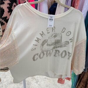 Buckle Cream Cowboy Graphic Tee